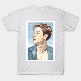 Stray Kids Chan Watercolour Portrait T-Shirt